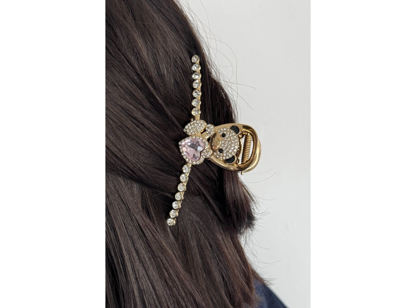 Altın Renk Ayı Figürlü Metal Mandal Toka