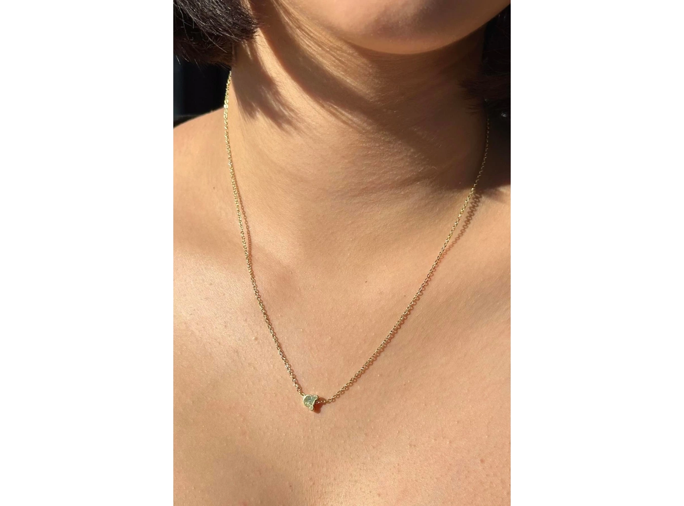 Altın Renk Ayıcık Figürlü Kolye