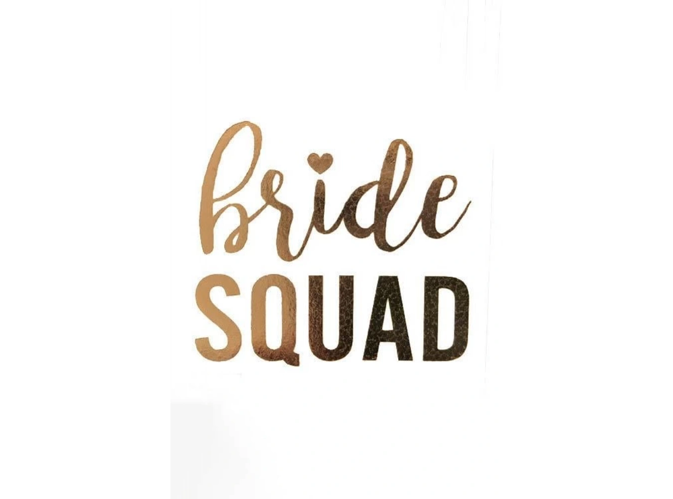 Altın Renk Bride Squat Yazılı Geçici Dövme Tattoo