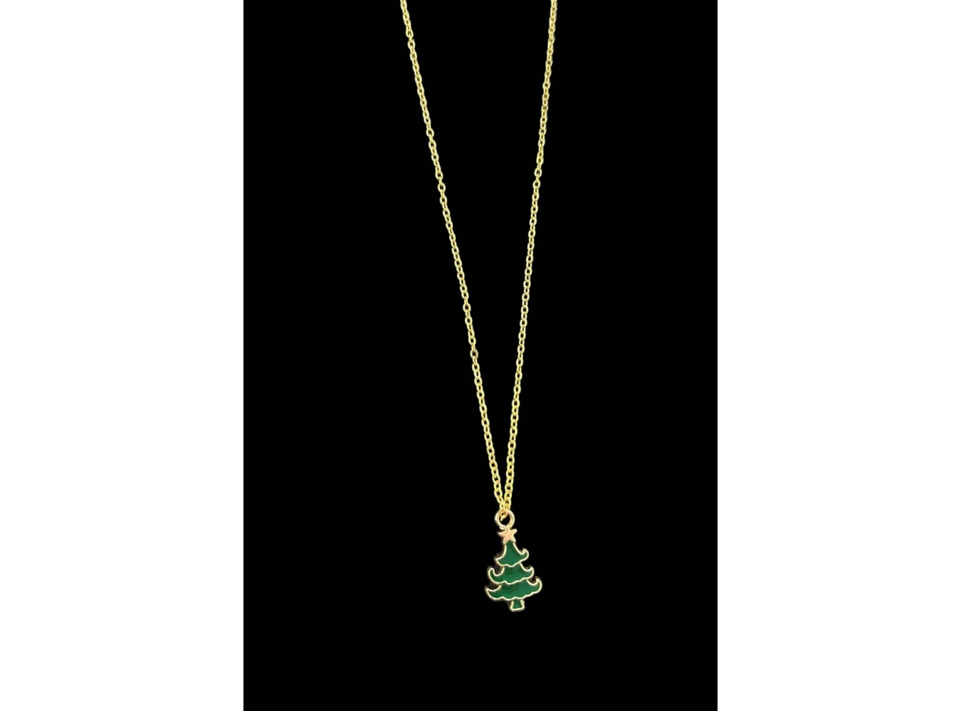 Altın Renk Çam Ağacı Figürlü Çelik Yılbaşı Ağacı