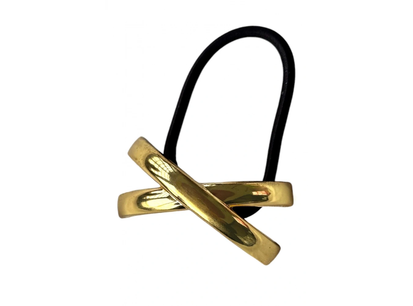 Altın Renk Çarpı Figürlü Metal Lastik Toka