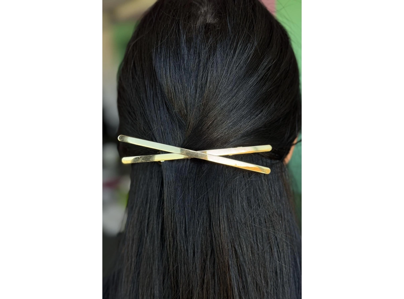 Altın Renk Çarpı Figürlü Metal Otomat Toka