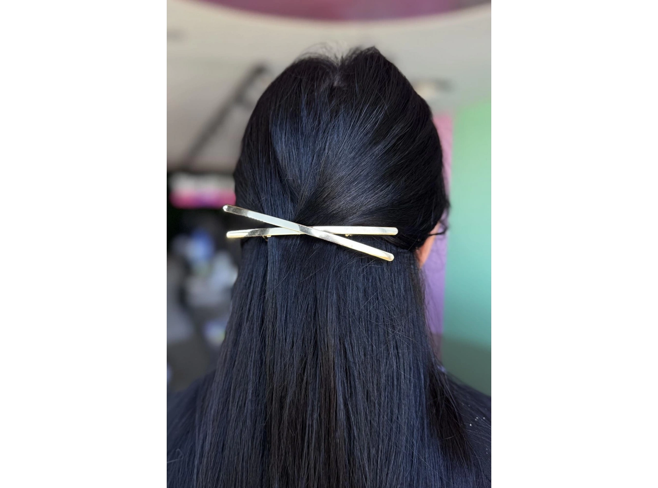 Altın Renk Çarpı Figürlü Metal Otomat Toka