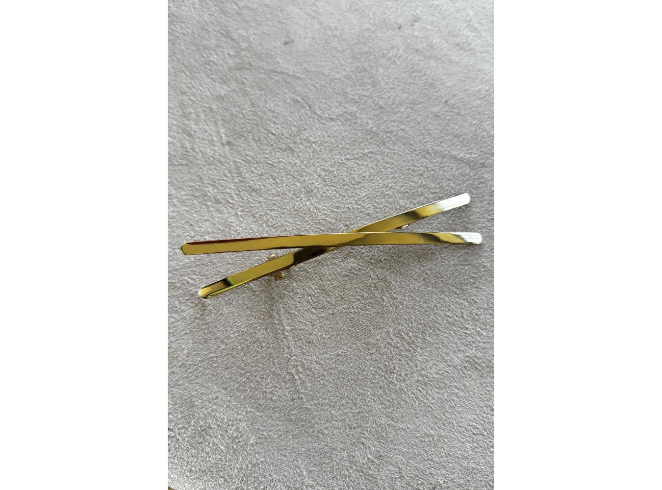 Altın Renk Çarpı Figürlü Metal Otomat Toka