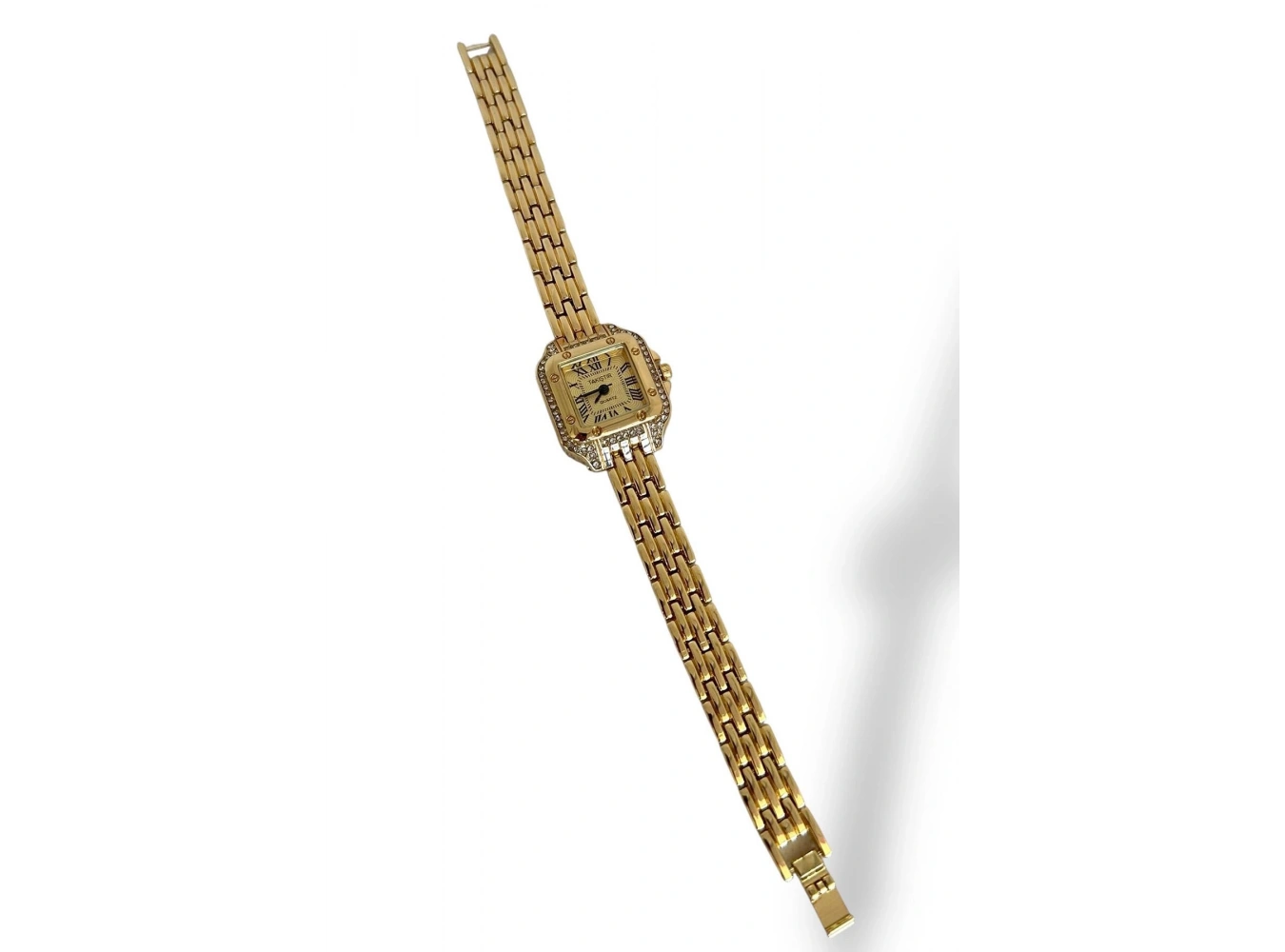 Altın Renk Çelik Kordonlu Kadın Saat