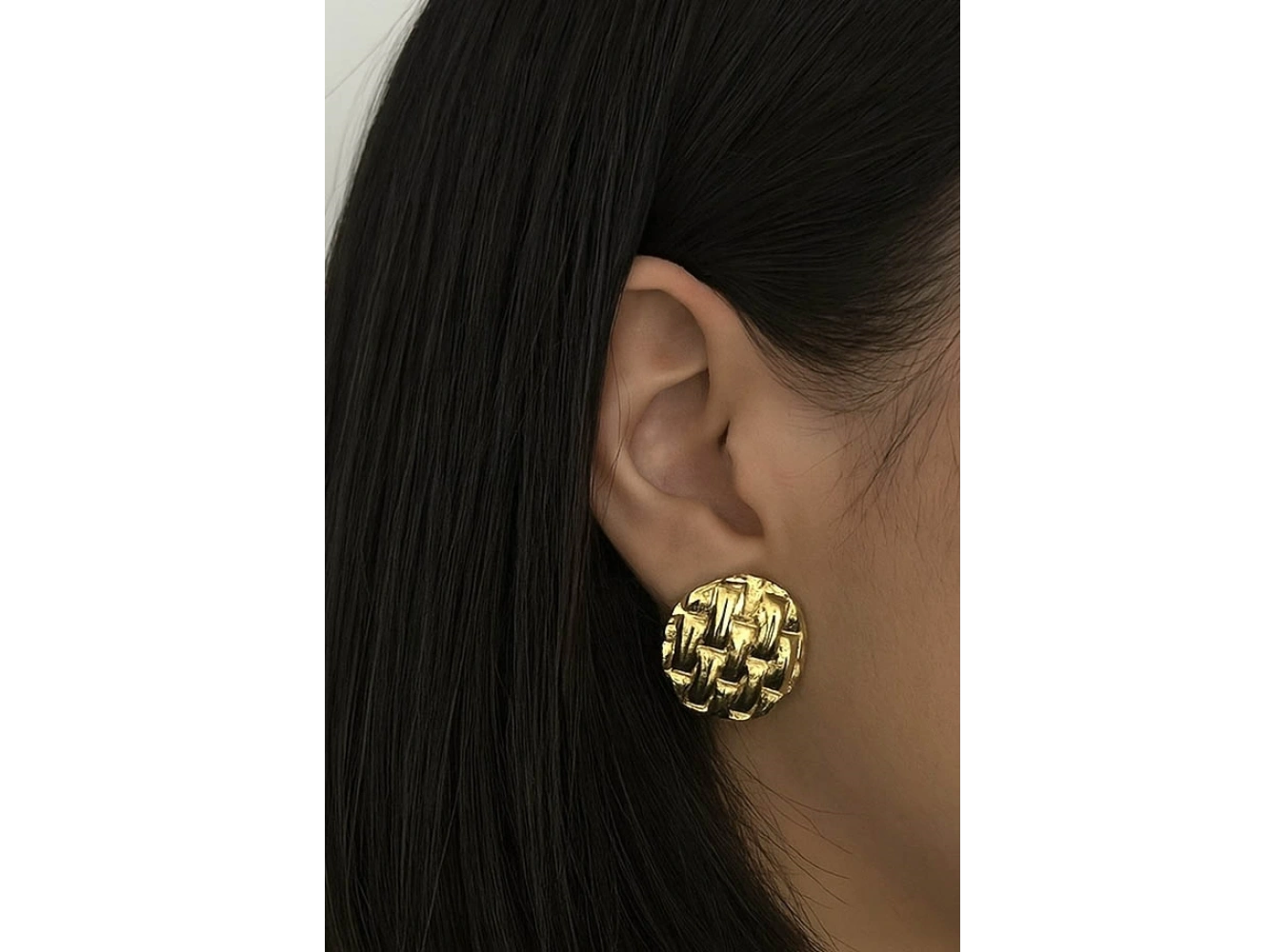 Altın Renk Çelik Küpe (Çift)