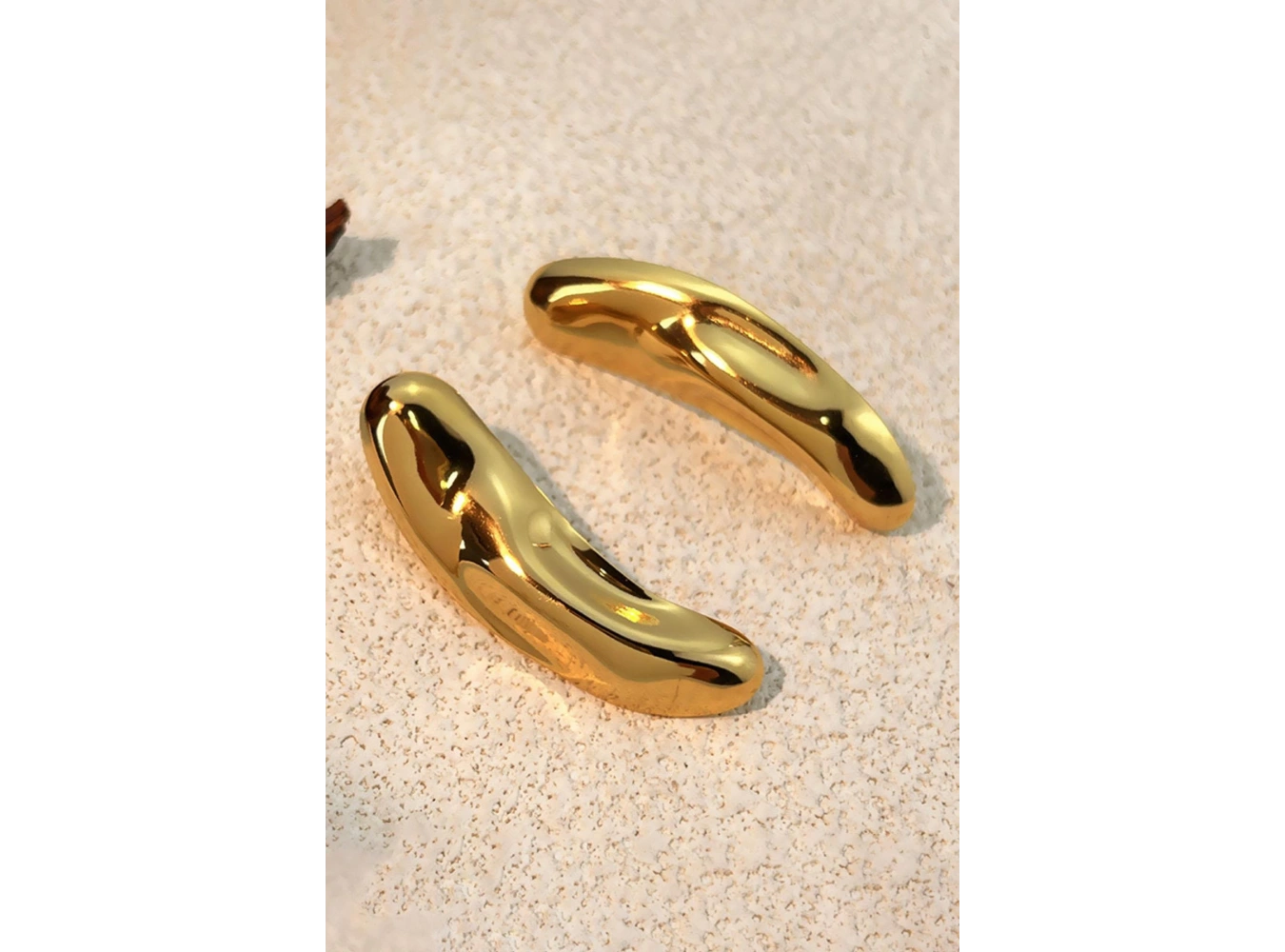 Altın Renk Çelik Küpe (Çift)