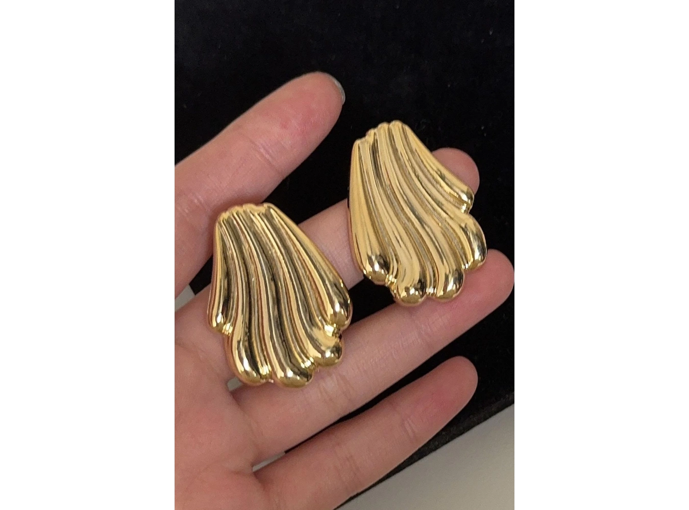 Altın Renk Çelik Küpe (Çift)