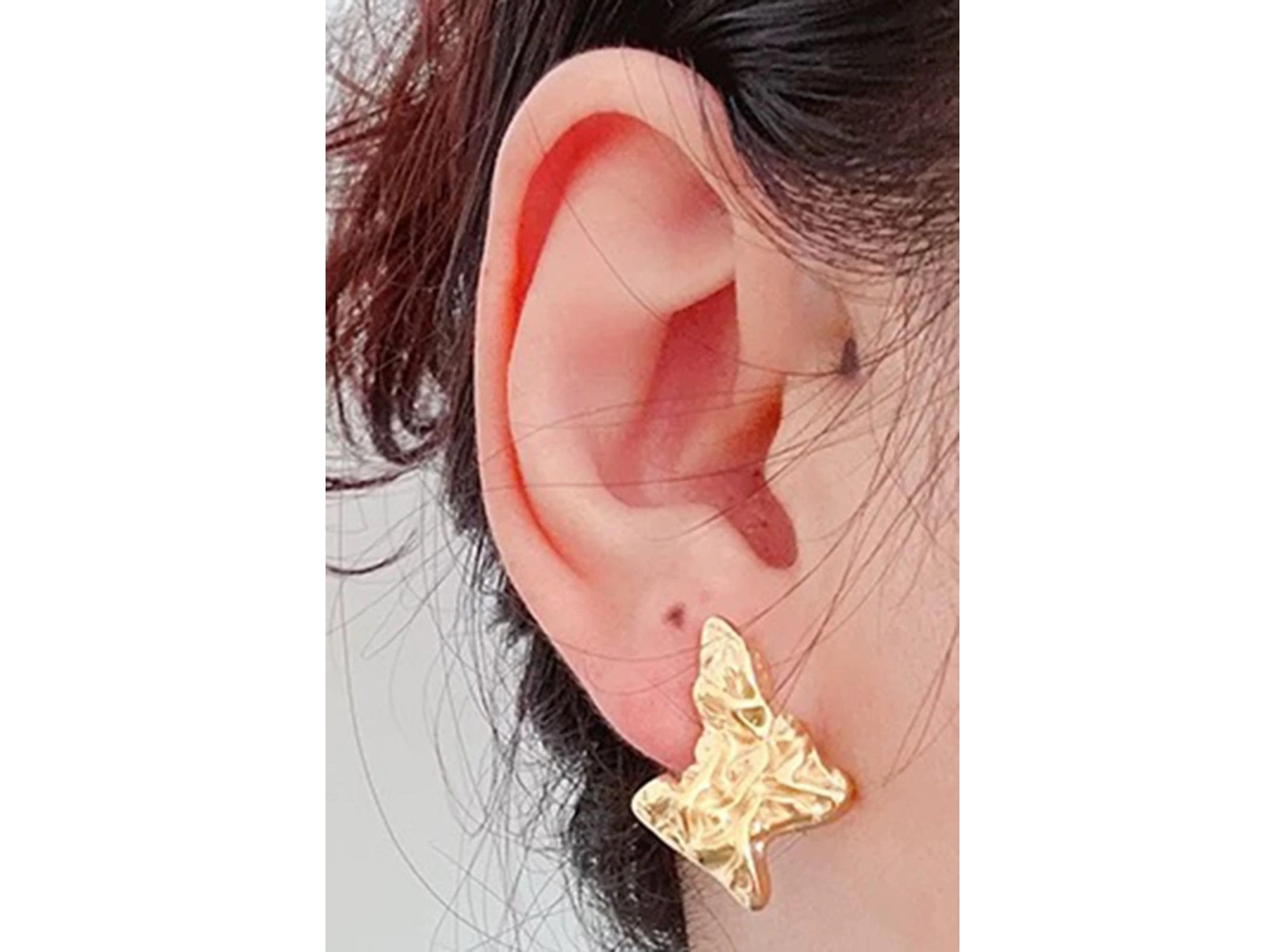 Altın Renk Çelik Küpe (Çift)