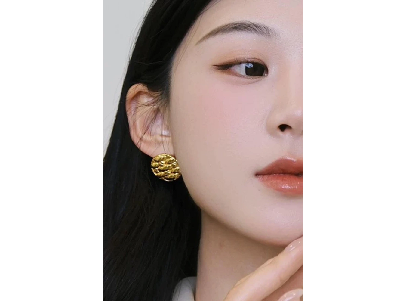 Altın Renk Çelik Küpe (Çift)