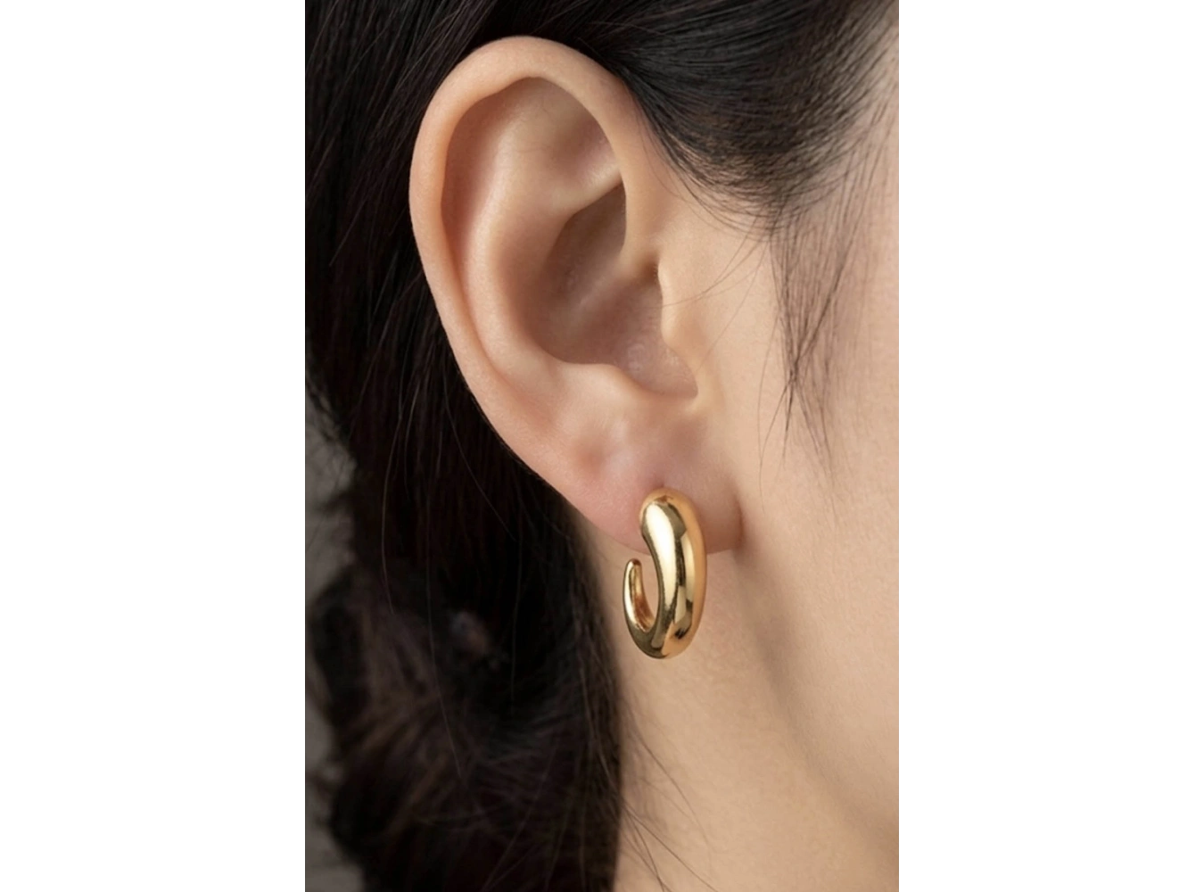 Altın Renk Çelik Küpe (Çift)