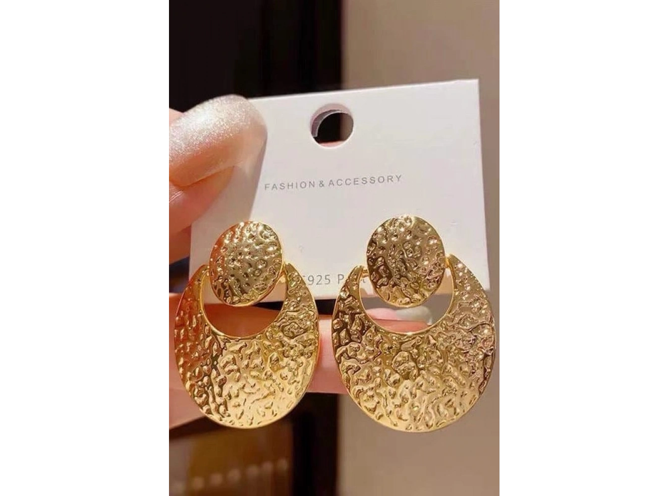 Altın Renk Çelik Küpe (Çift)