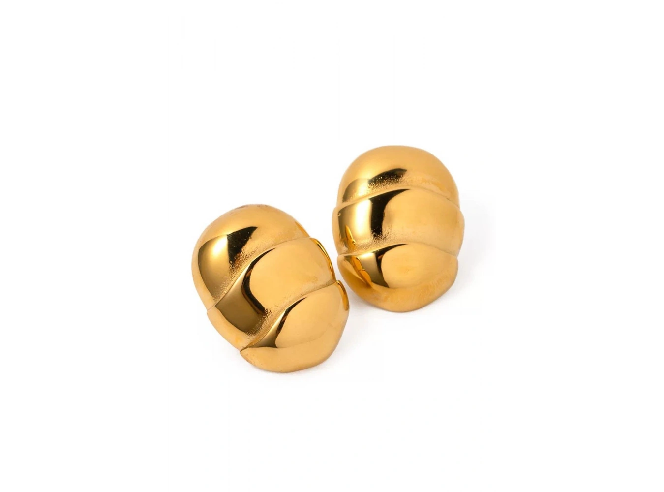 Altın Renk Çelik Küpe (Çift)