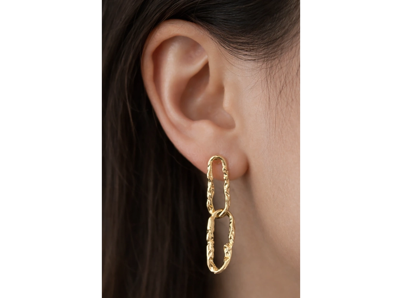 Altın Renk Çelik Küpe (Çift)