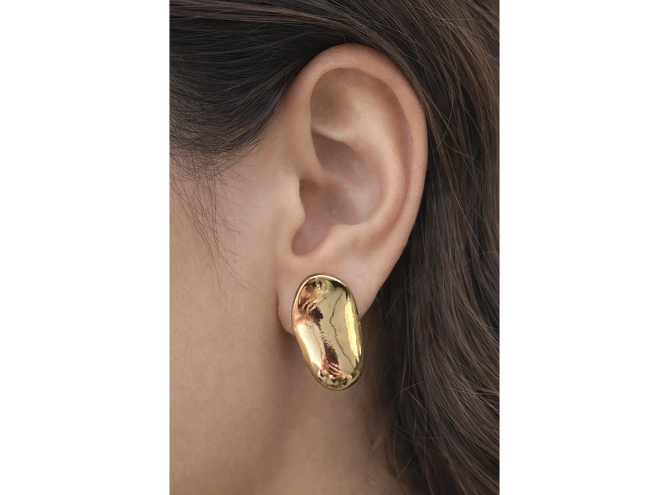 Altın Renk Çelik Küpe (Çift)