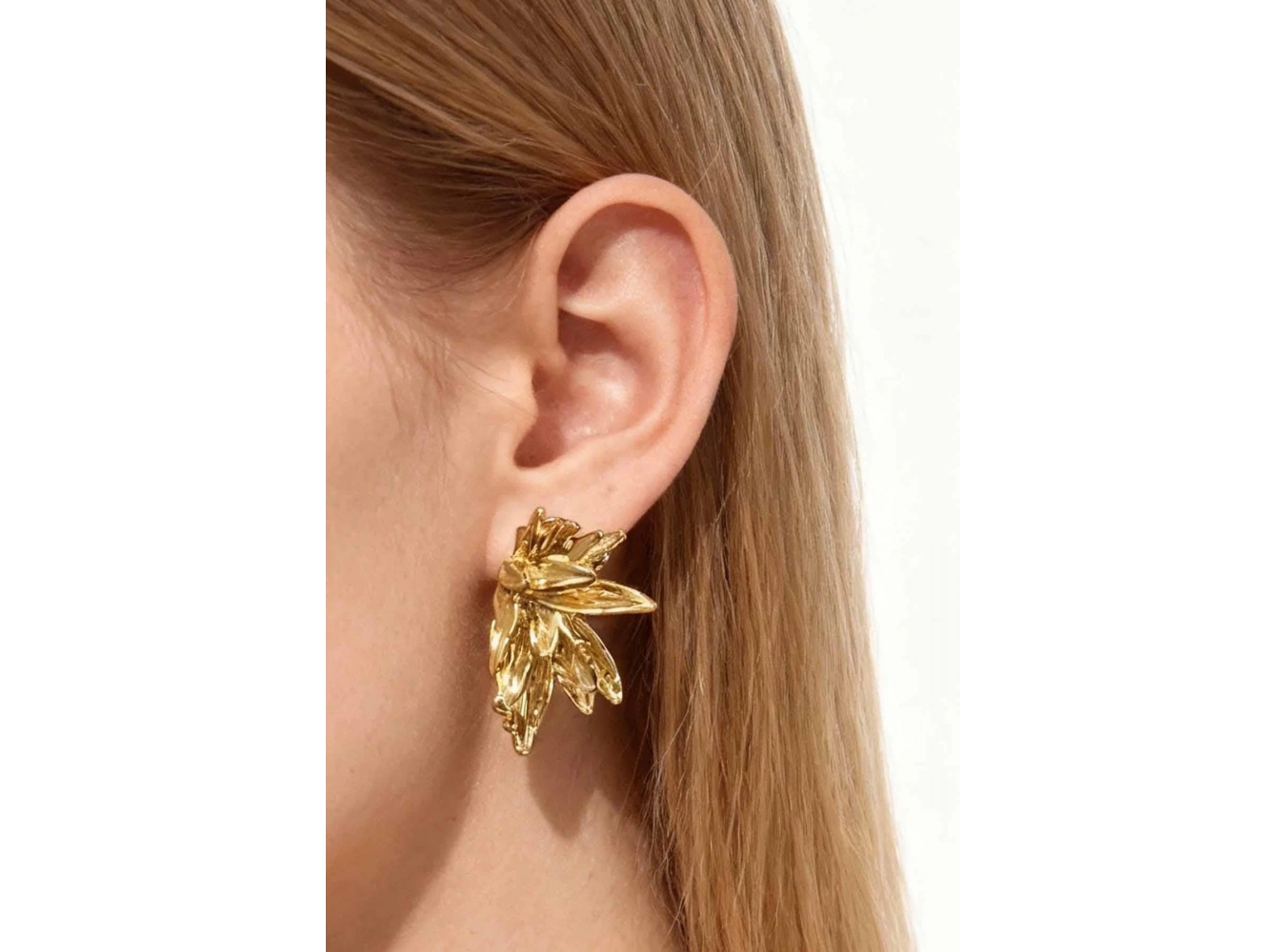 Altın Renk Çelik Küpe (Çift)