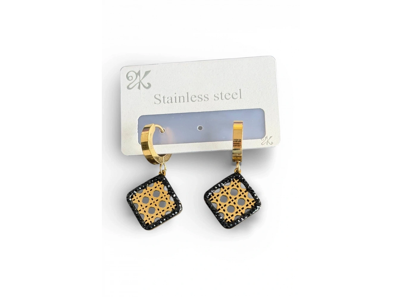 Altın Renk Çelik Küpe (Çift)