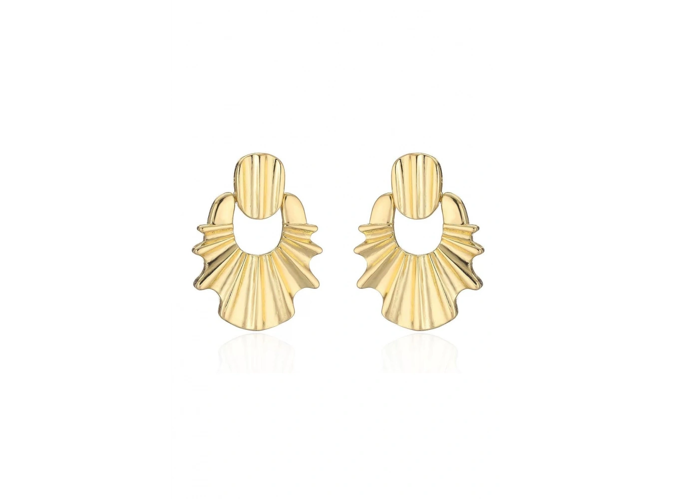 Altın Renk Çelik Küpe (Çift)