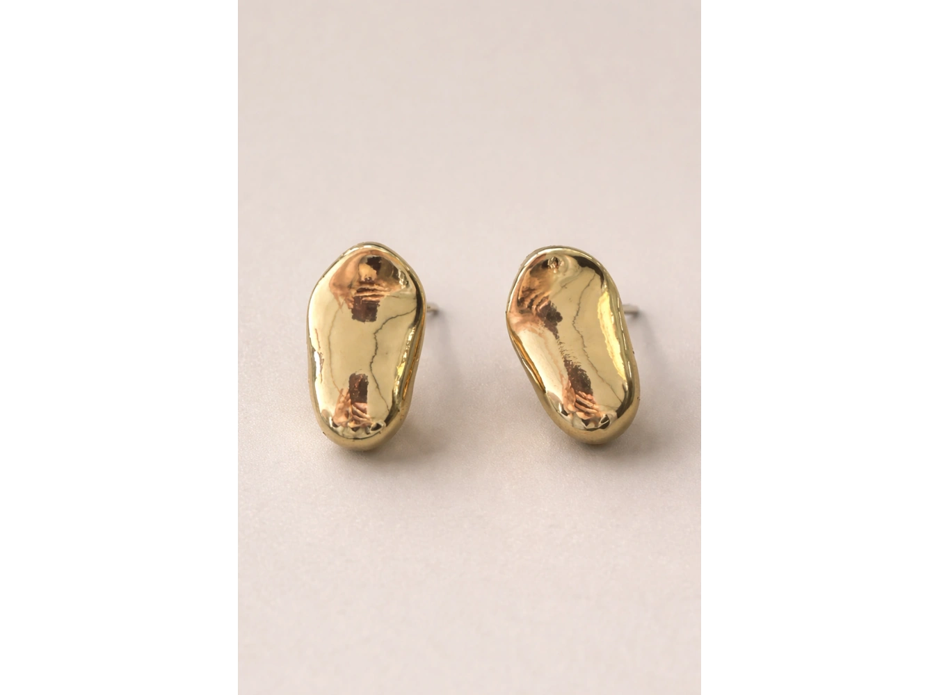 Altın Renk Çelik Küpe (Çift)