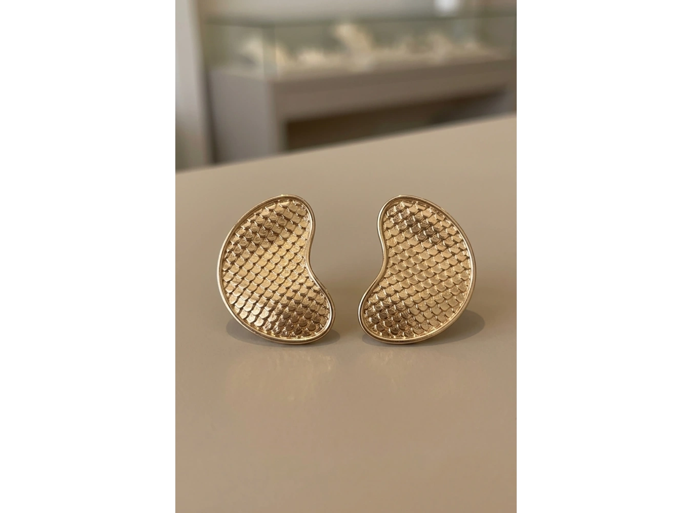 Altın Renk Çelik Küpe (Çift)