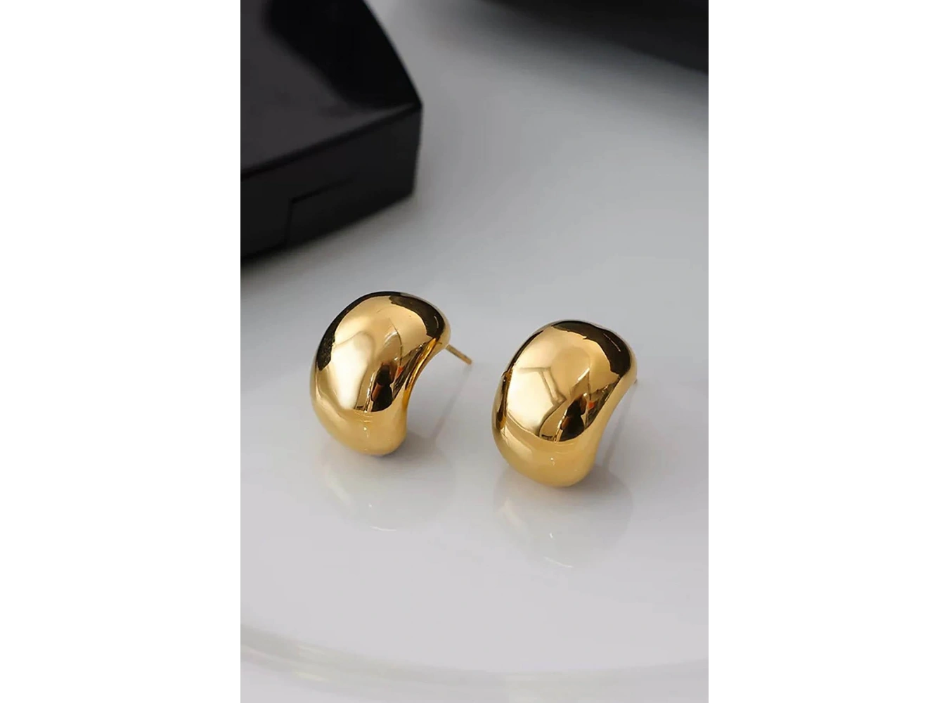 Altın Renk Çelik Küpe (Çift)