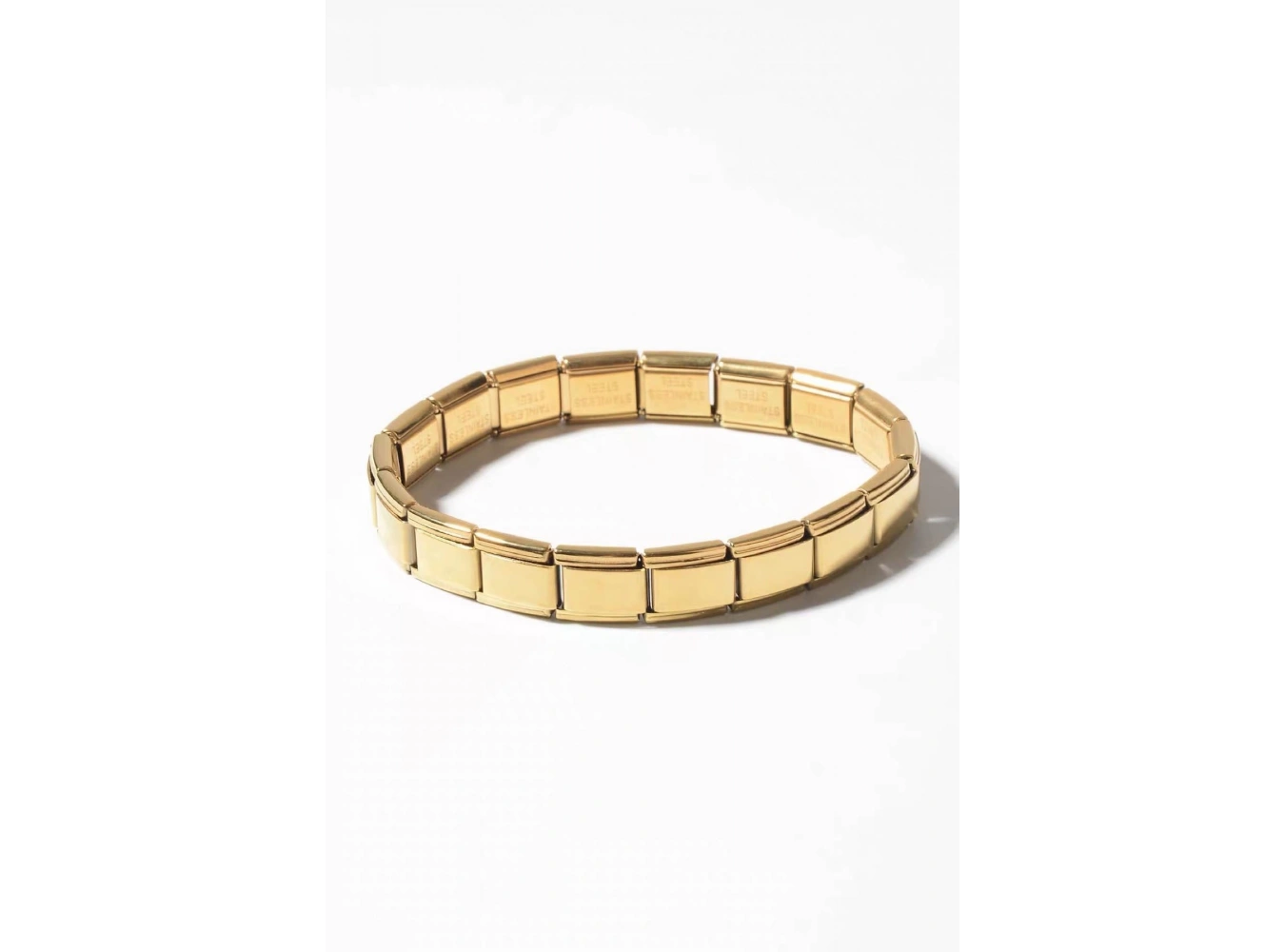 Altın Renk Çelik Nomination Bileklik