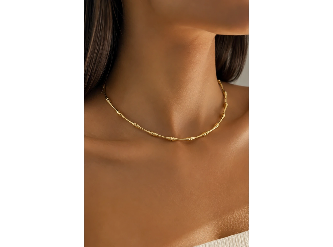 Altın Renk Choker Kolye
