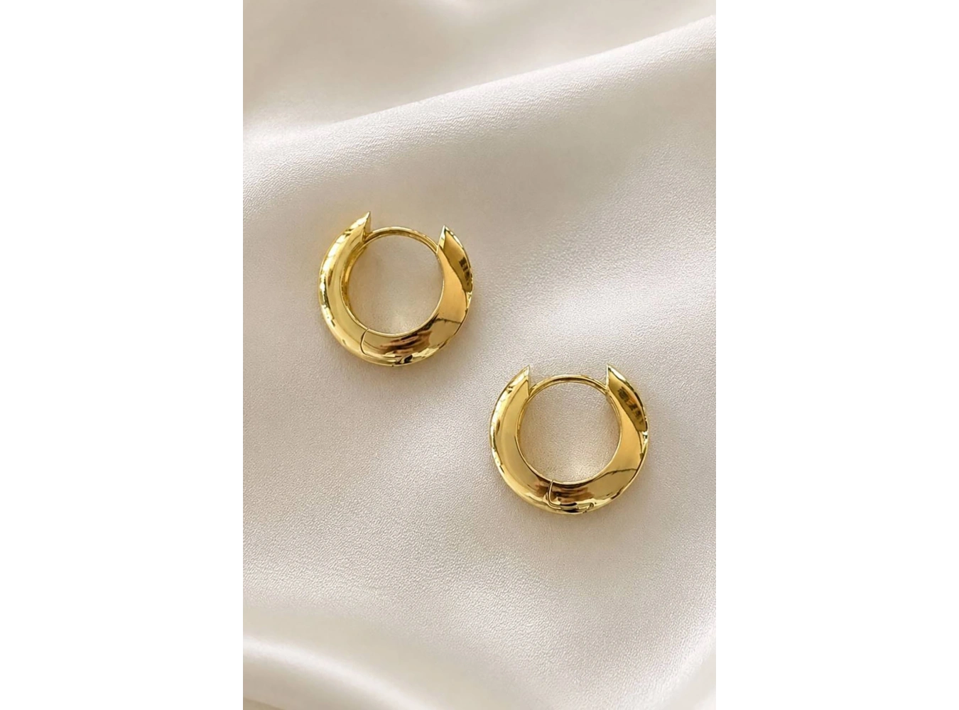 Altın Renk Cm Halka Küpe (Çift)