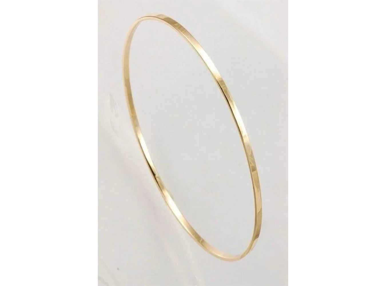 Altın Renk Düz Ajda Bilezik