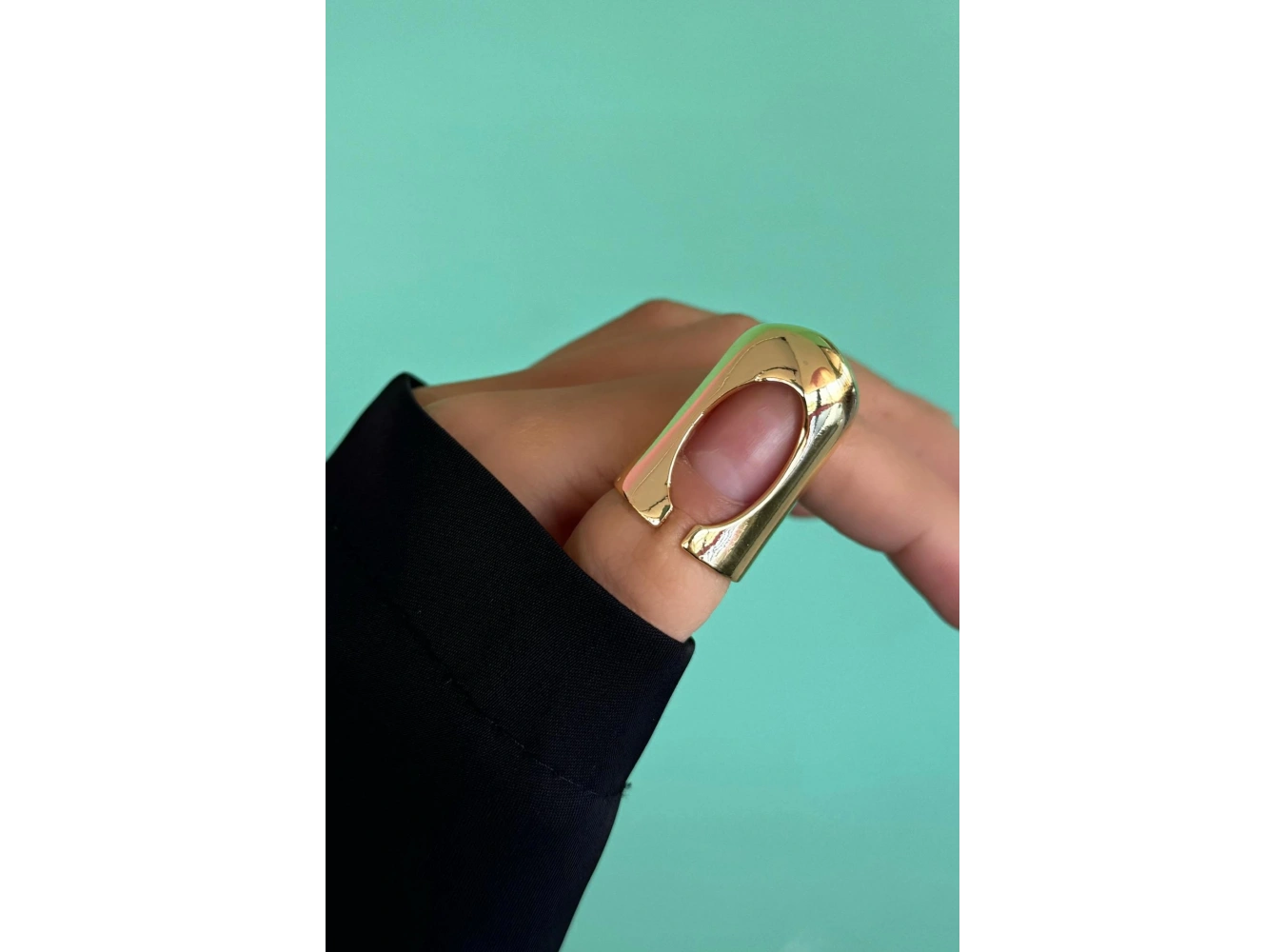 Altın Renk Gotik Metal Tırnak Yüzük