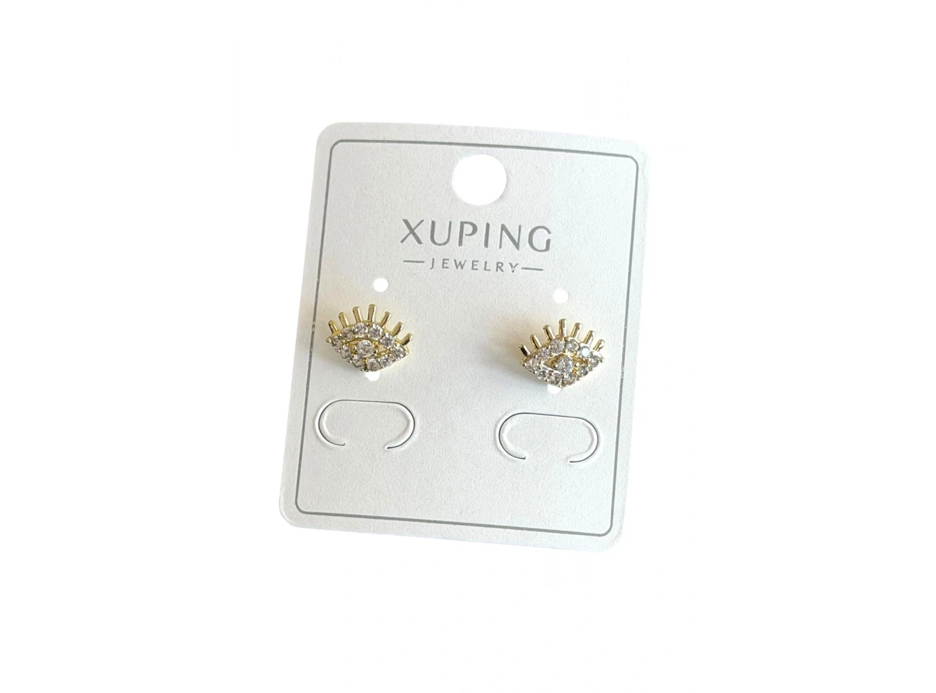 Altın Renk Göz Figürlü Xuping Küpe (Çift)