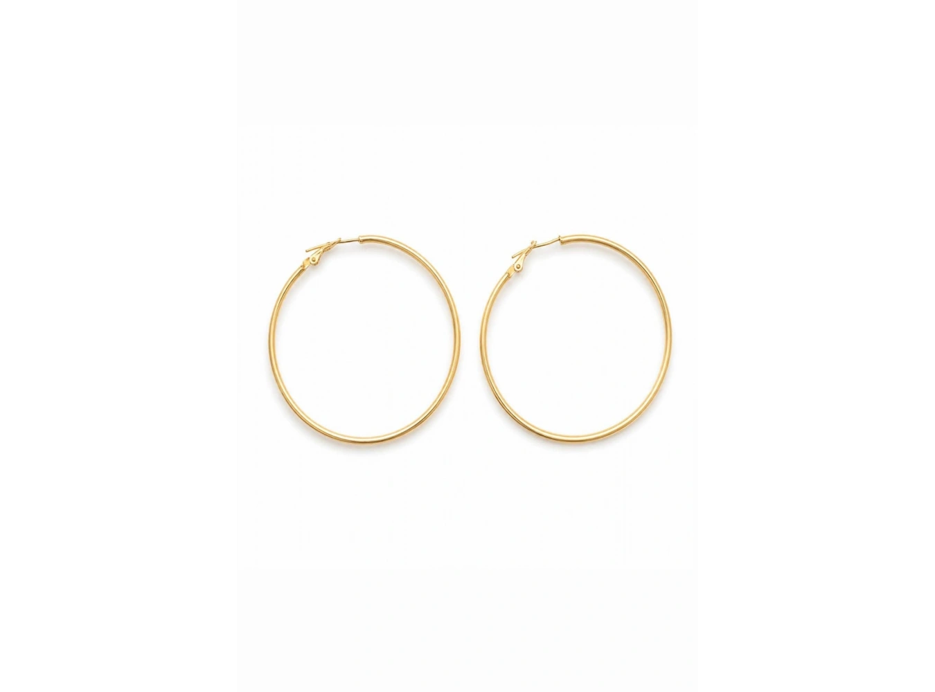 Altın  Renk Halka Küpe  60Mm (Çift)