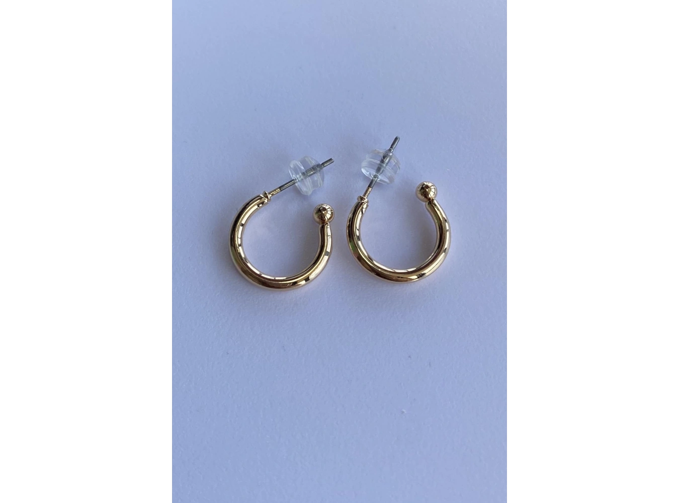 Altın Renk Halka Küpe (Çift)