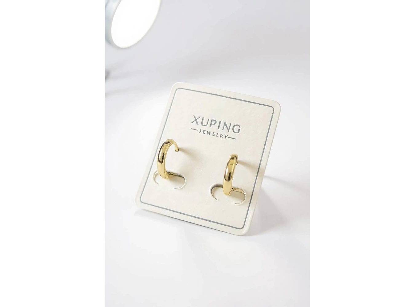 Altın Renk Halka Xuping Küpe (Çift)