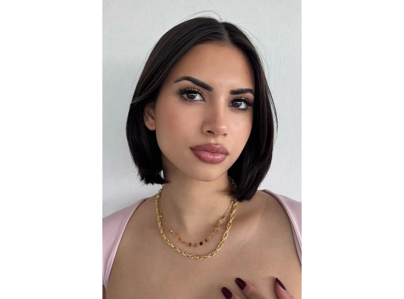 Altın Renk İkili Kolye