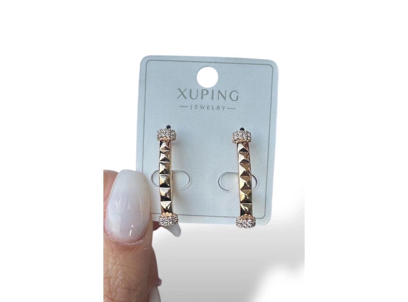 Altın Renk İnci Detaylı Çelik Xuping VİP Küpe (Çift)