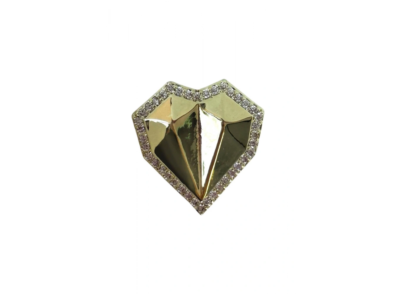 Altın Renk Kalp Figürlü Ajda Charm / Kolye/ Bileklik Ucu