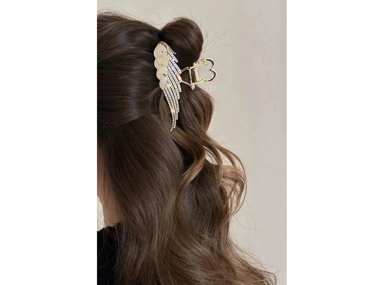 Altın Renk Kanat Figürlü Metal Mandal Toka