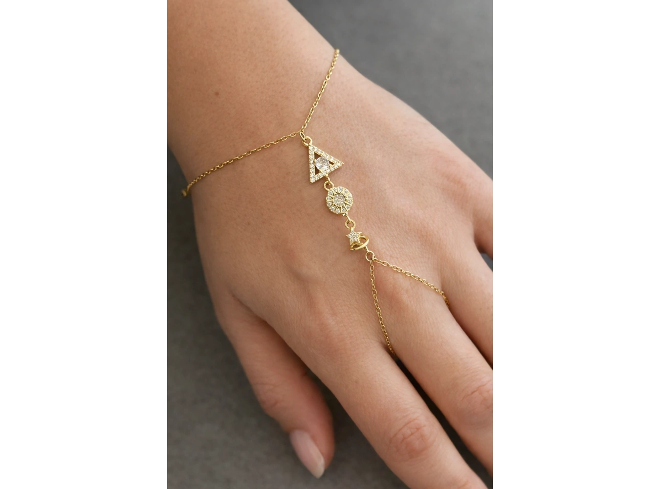 Altın Renk Karışık Figürlü Çelik Şahmeran