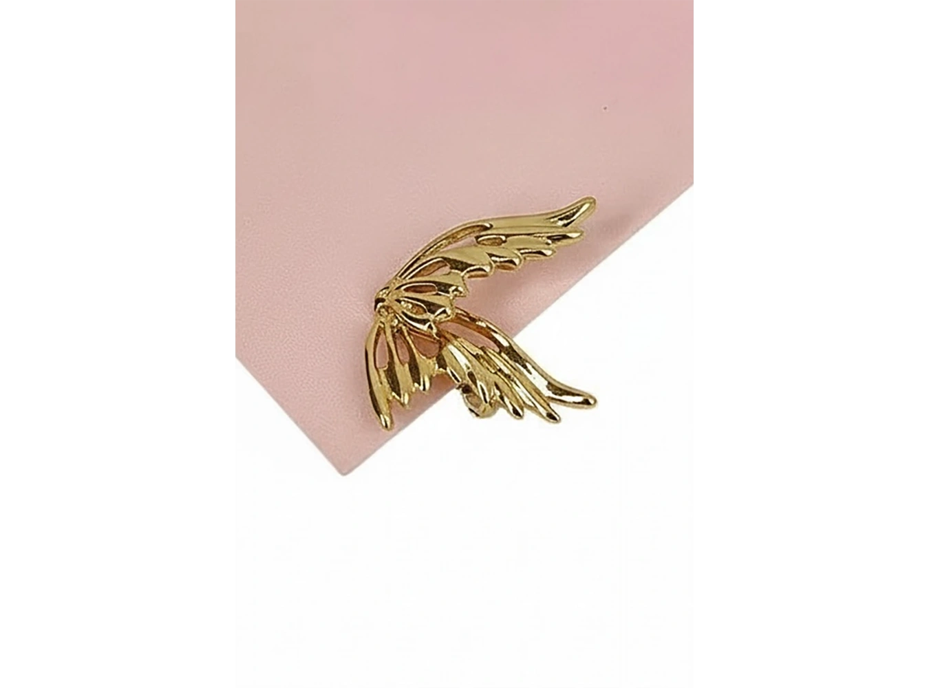 Altın Renk Kelebek Figürlü 14K Altın Kaplama TX Ear Cuff (Tek)
