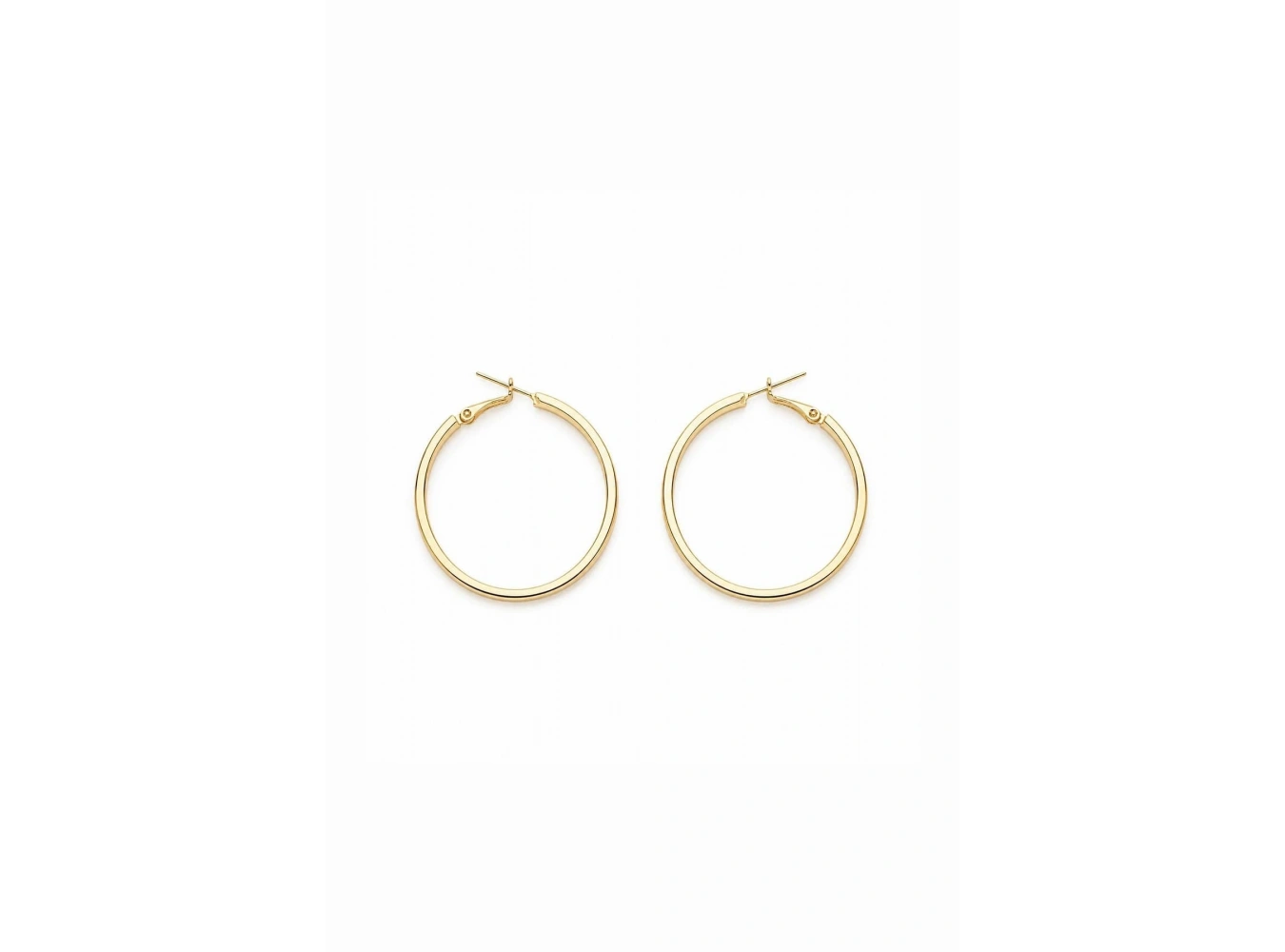 Altın Renk  Küpe 40Mm (Çift)