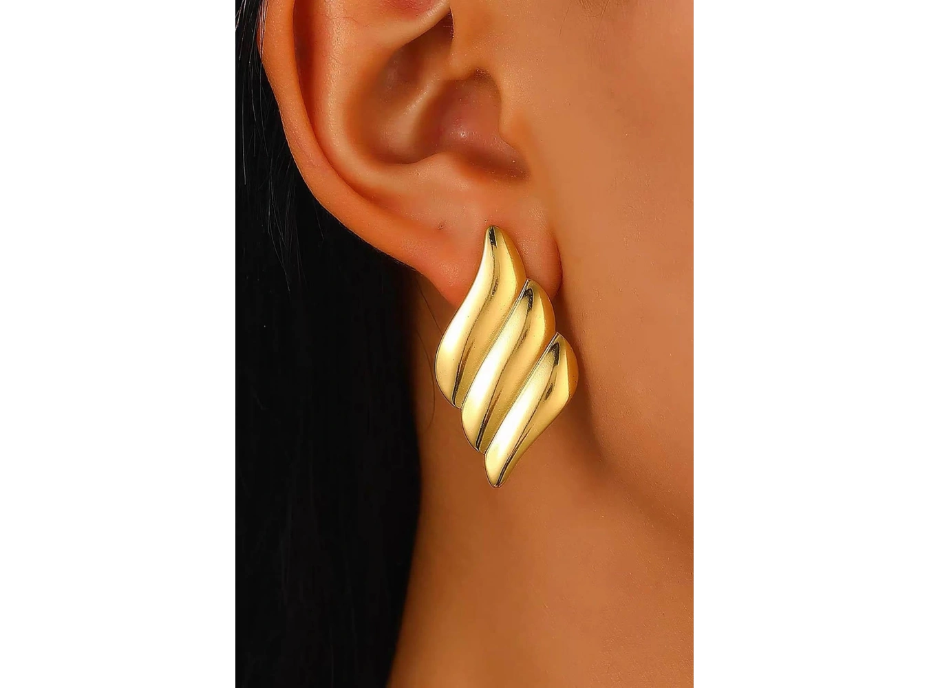 Altın Renk Küpe (Çift)