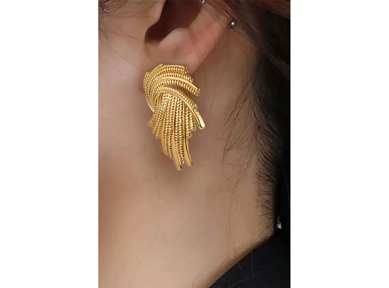 Altın Renk Küpe (Çift)