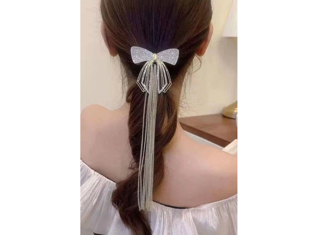 Altın Renk Kurdele Figürlü Taşlı Otomat Toka