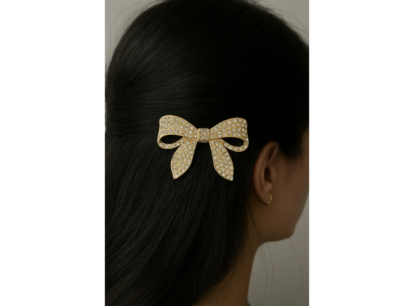 Altın Renk Kurdele Figürlü Tel Tarak Toka