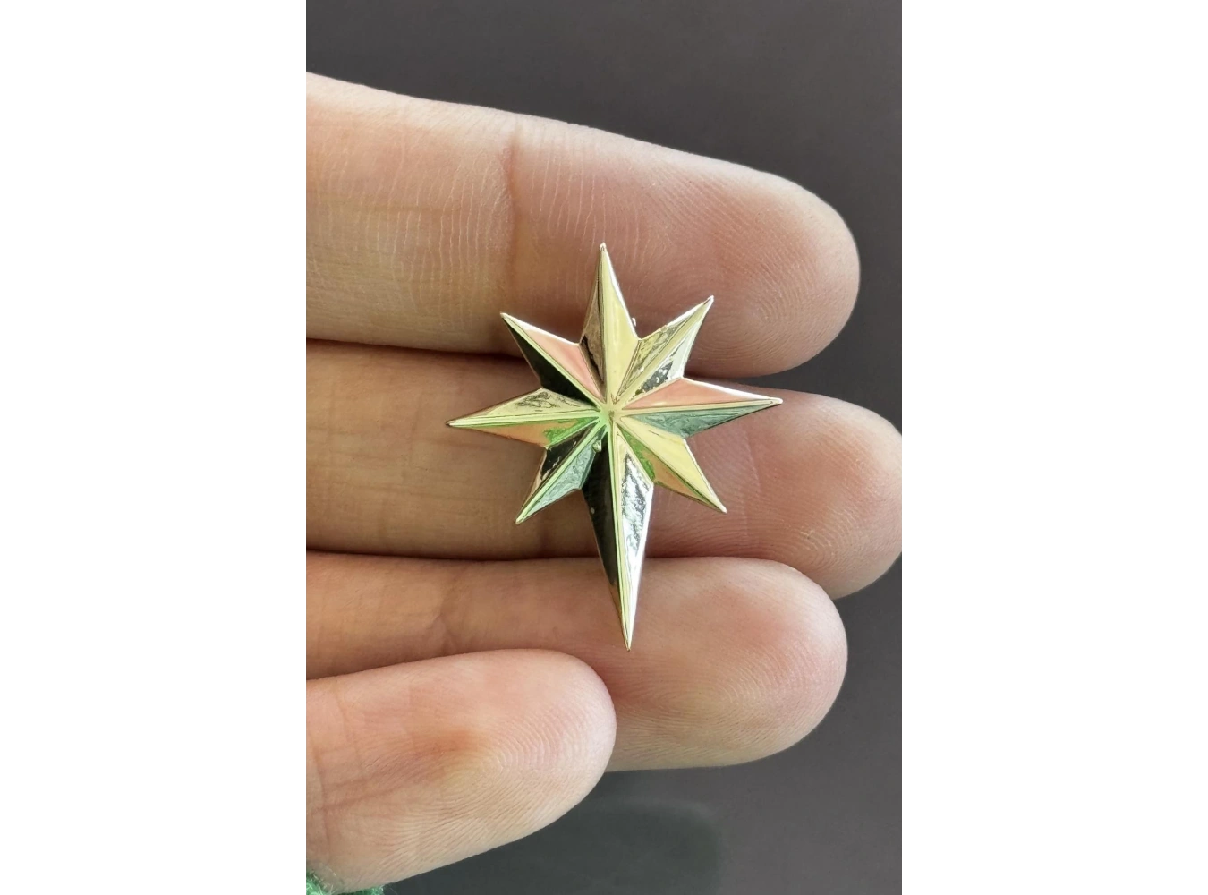 Altın Renk Kuzey Yıldızı Figürlü Ajda Charm / Kolye/ Bileklik Ucu