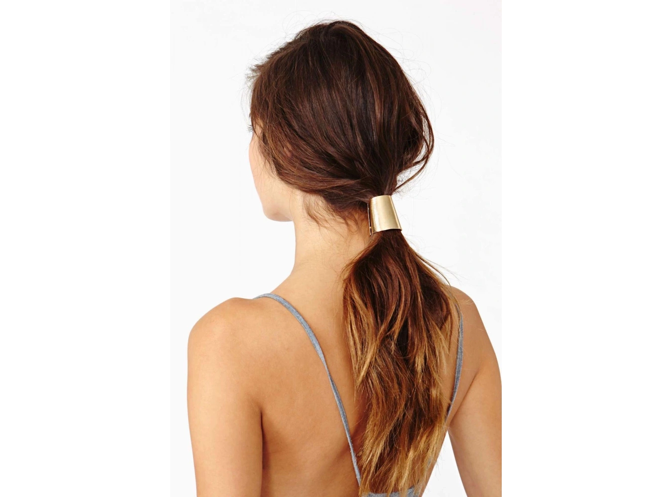 Altın Renk Metal At Kuyruğu Lastik Toka