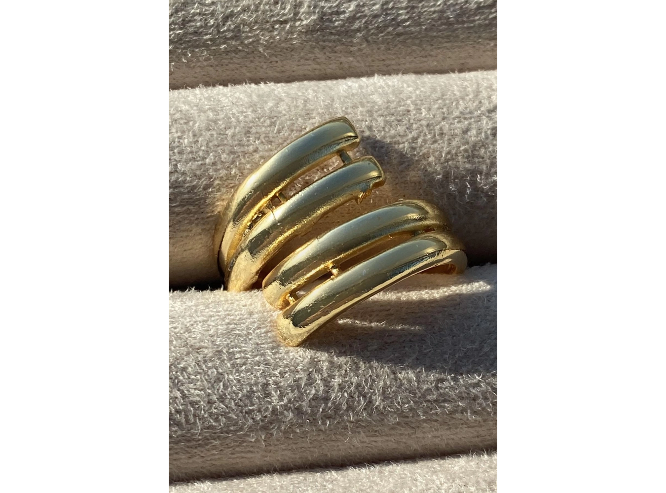 Altın Renk Metal Ayarlanabilir Yüzük