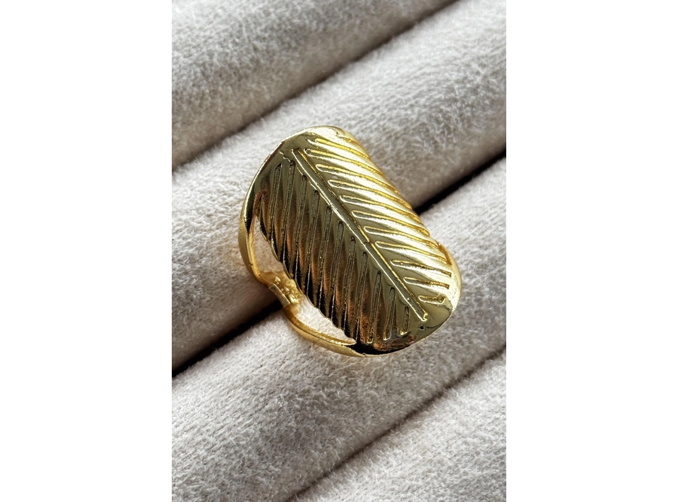 Altın Renk Metal Ayarlanabilir Yüzük