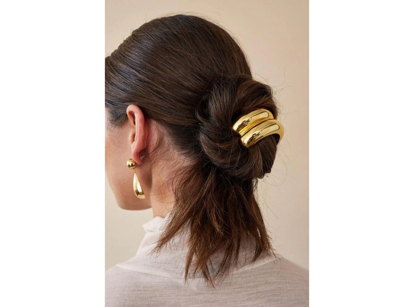 Altın Renk Metal Detaylı Lastik Toka